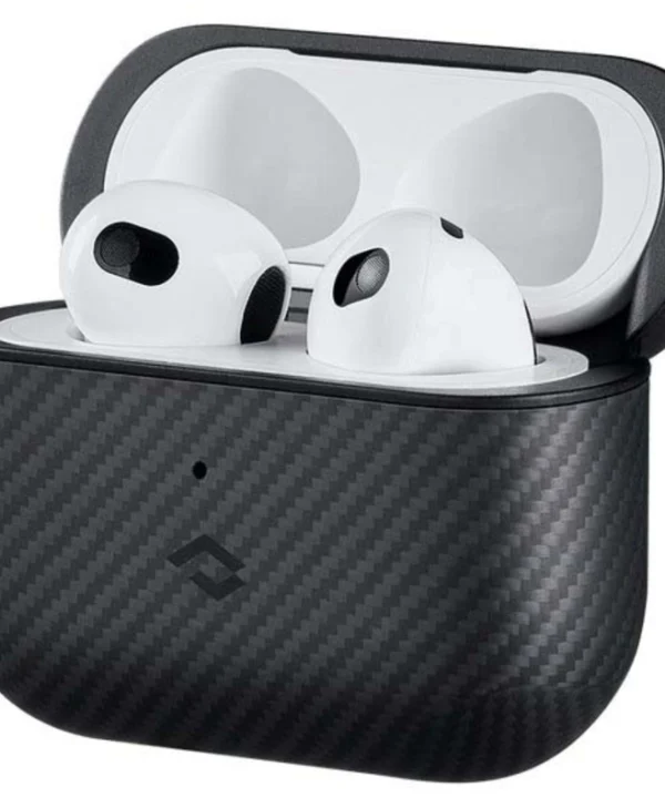 Pitaka Θήκη Δερμάτινη σε Μαύρο χρώμα για Apple AirPods 1 / AirPods 2 APM6001