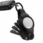 Keysmart Air Flex Θήκη Μπρελόκ Σιλικόνης για AirTag σε Μαύρο χρώμα KS041-BLK