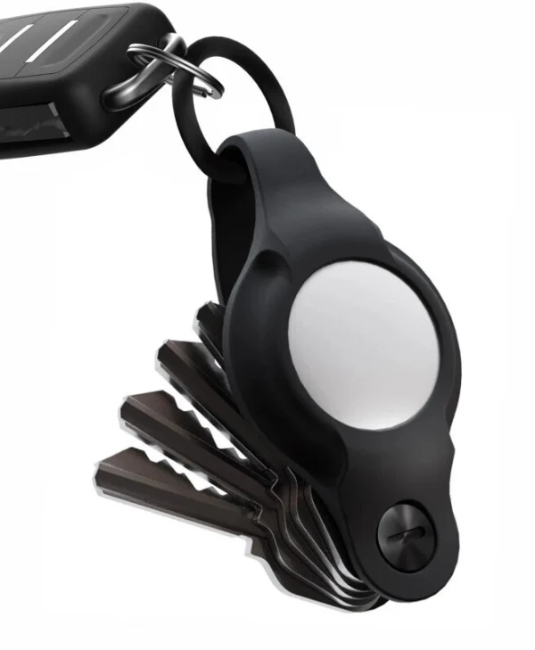 Keysmart Air Flex Θήκη Μπρελόκ Σιλικόνης για AirTag σε Μαύρο χρώμα KS041-BLK