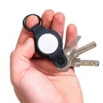 Keysmart Air Flex Θήκη Μπρελόκ Σιλικόνης για AirTag σε Μαύρο χρώμα KS041-BLK - Image 4