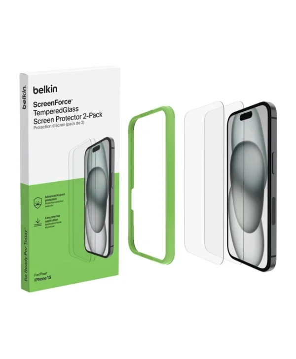 Belkin Screenforce 0.33mm Tempered Glass (iPhone 15) OVA143ZZ