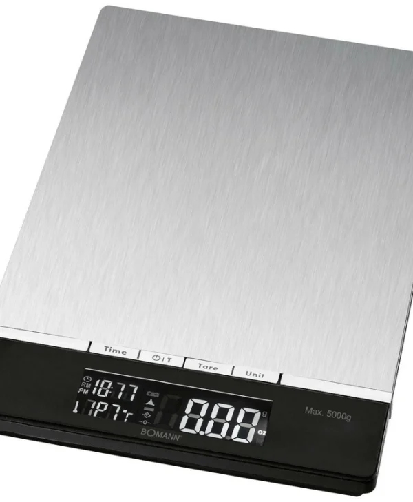 Bomann KW 1421 Ψηφιακή Ζυγαριά Κουζίνας έως 5kg Inox 614211