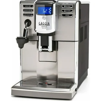 Gaggia Anima Deluxe Αυτόματη Μηχανή Espresso 1850W Πίεσης 15bar με Μύλο Άλεσης Ασημί R18761/01