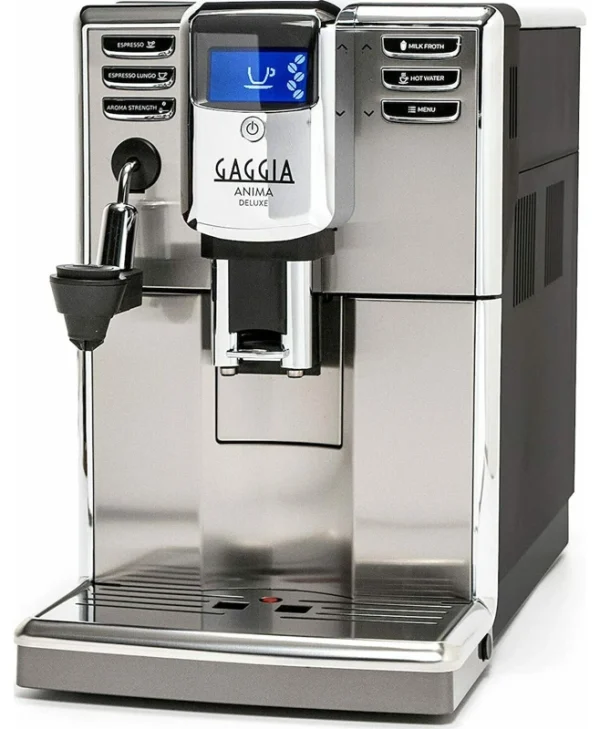 Gaggia Anima Deluxe Αυτόματη Μηχανή Espresso 1850W Πίεσης 15bar με Μύλο Άλεσης Ασημί R18761/01