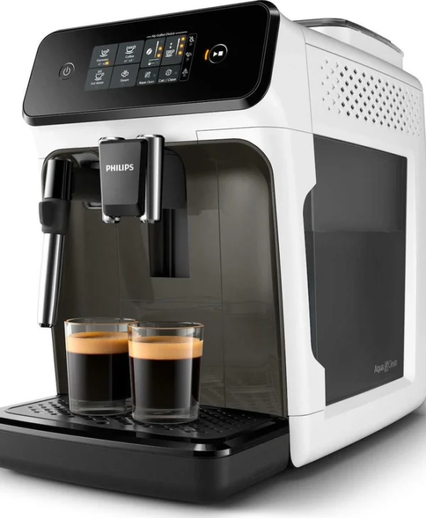 Philips Series 1200 Αυτόματη Μηχανή Espresso 1500W Πίεσης 15bar με Μύλο Άλεσης Λευκή EP1223/00