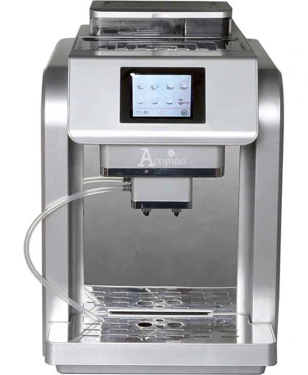 Acopino Monza Αυτόματη Μηχανή Espresso 1400W Πίεσης 19bar με Μύλο Άλεσης Silver MONZA SILBER