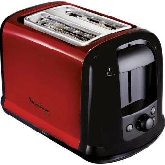 Moulinex Φρυγανιέρα 2 Θέσεων 850W Κόκκινη LT261D
