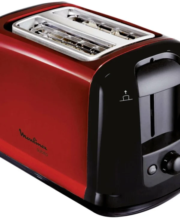 Moulinex Φρυγανιέρα 2 Θέσεων 850W Κόκκινη LT261D