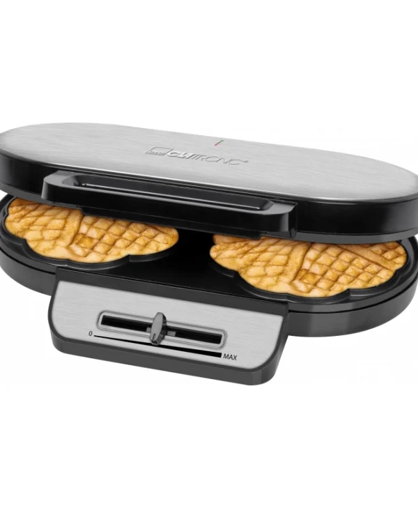 Clatronic WA 3745 Βαφλιέρα για Βάφλες Καρδιά 2 Θέσεων 1200W 263934