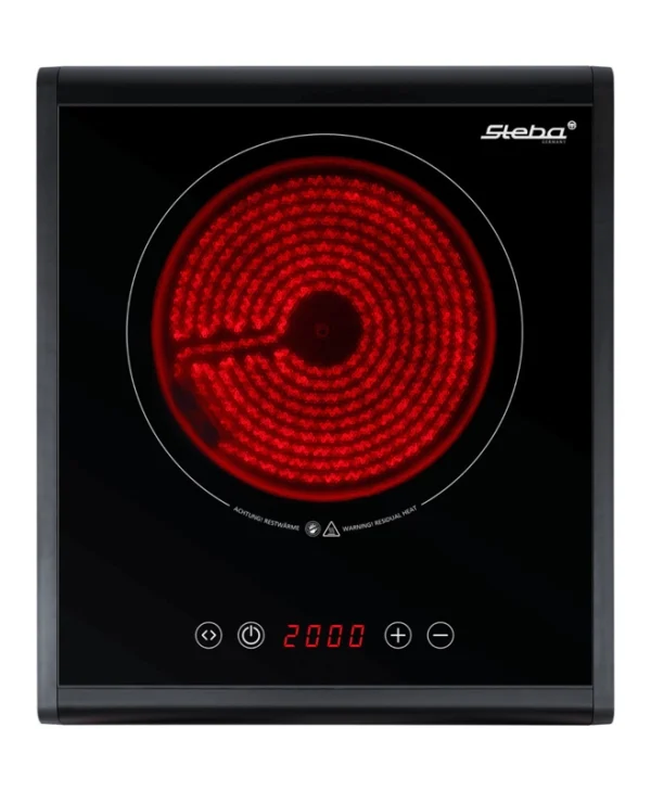 Steba HK 25 Επιτραπέζια Εστία Κεραμική Μονή Μαύρη 06 67 00