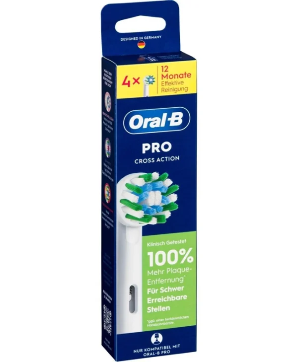 Oral-B Pro Crossaction Ανταλλακτικές Κεφαλές για Ηλεκτρική Οδοντόβουρτσα 4τμχ 015370