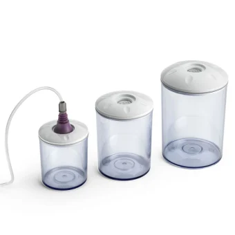 MagicVac Σετ Δοχεία Φαγητού Πλαστικά Διάφανα 11cm 3τμχ ACO1182
