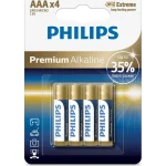 Philips Premium Αλκαλικές Μπαταρίες AAA 1.5V 4τμχ Phil-LR03M4B/10