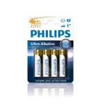 Philips Ultra Αλκαλικές Μπαταρίες AA 1.5V 4τμχ Phil-LR6E4B/10 - Image 3