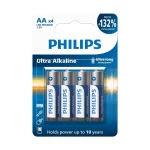 Philips Ultra Αλκαλικές Μπαταρίες AA 1.5V 4τμχ Phil-LR6E4B/10 - Image 4