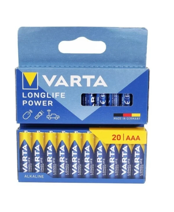 Varta Longlife Power Αλκαλικές Μπαταρίες AAA 1.5V 20τμχ 04903 121 720