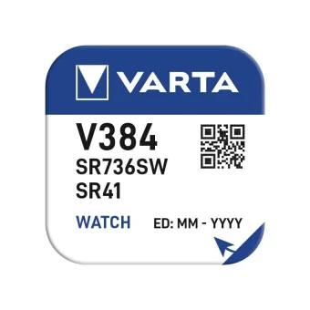 Varta V384 Αλκαλική Μπαταρία Ρολογιών LR41 1.55V 1τμχ 0384101111
