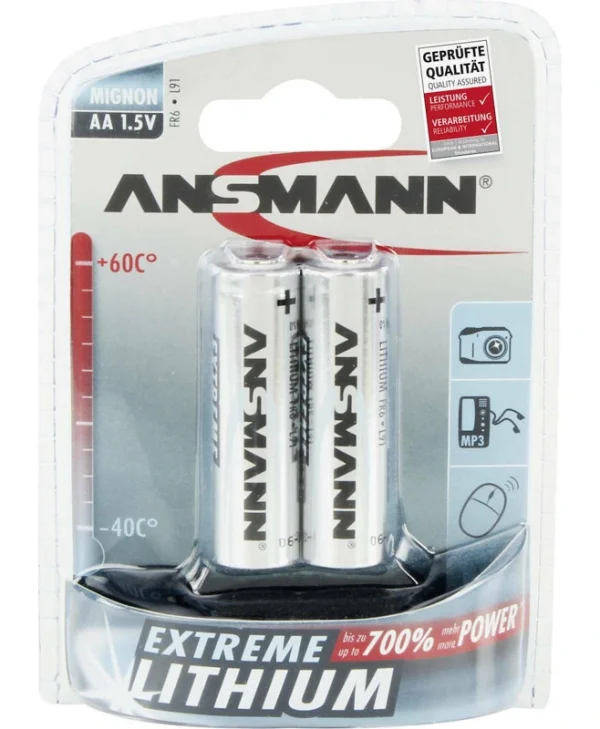 Ansmann Extreme Μπαταρίες Λιθίου AA 1.5V Μιας Χρήσης (High Performance) 2τμχ 5021003