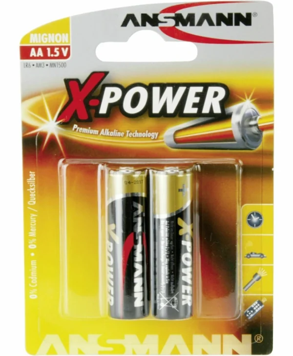 Ansmann X-Power Αλκαλικές Μπαταρίες AA 1.5V 2τμχ 5015613
