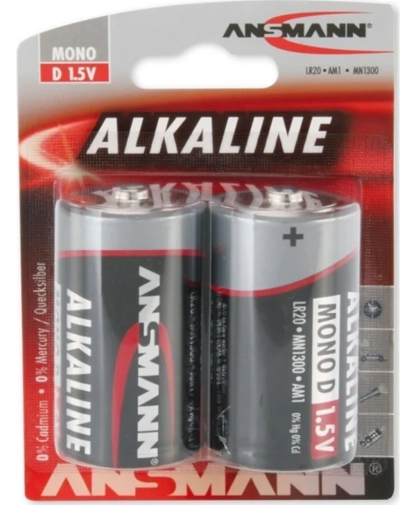 Ansmann Αλκαλικές Μπαταρίες D 1.5V 2τμχ 1514-0000