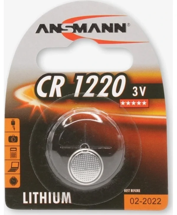 Ansmann Μπαταρία Λιθίου Ρολογιών CR1220 3V 1τμχ 5020062