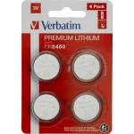 Verbatim Premium Lithium Μπαταρίες Ρολογιών CR2450 3V 4τμχ 49535