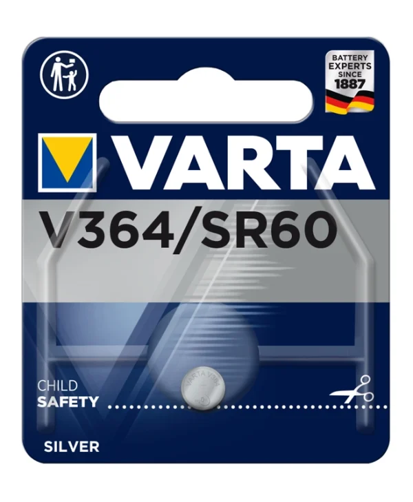 Varta V364 Μπαταρία Silver Oxide Ρολογιών SR60 1.55V 1τμχ 0364101111