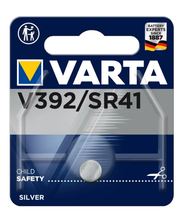 Varta V392 Μπαταρία Silver Oxide Ρολογιών SR41 1.55V 1τμχ 0392101111