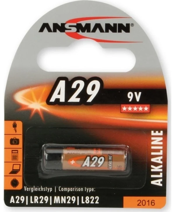Ansmann Αλκαλική Μπαταρία 29A 9V 1τμχ 1510-0008