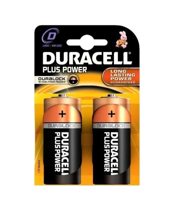 Duracell Plus Power Αλκαλικές Μπαταρίες D 1.5V 2τμχ 147299