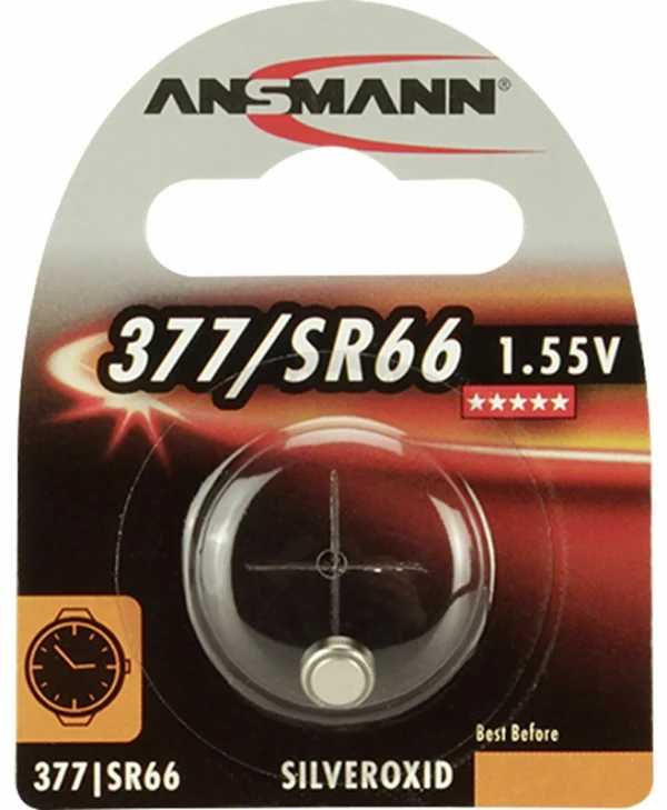 Ansmann 377 Μπαταρία Silver Oxide Ρολογιών SR66 1.55V 1τμχ 1516-0019