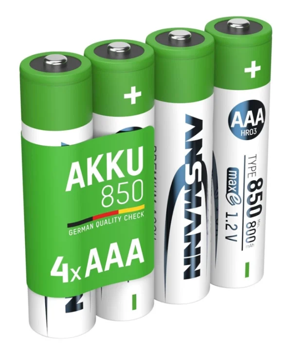 Ansmann Επαναφορτιζόμενες Μπαταρίες AAA Ni-MH 800mAh 1.2V 4τμχ 1311-0024