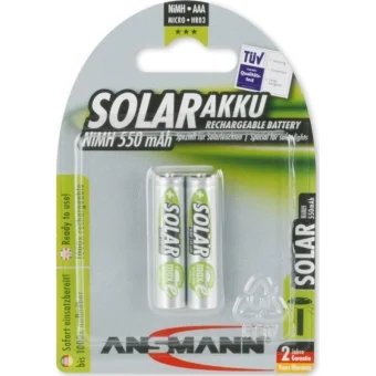 Ansmann Solar Επαναφορτιζόμενες Μπαταρίες AAA Ni-MH 550mAh 1.2V 2τμχ 1311-0001