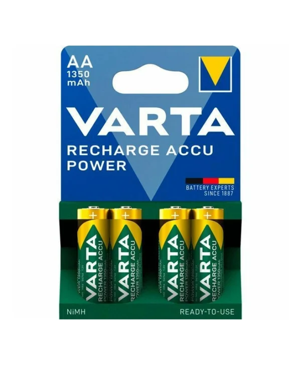 Varta Rechargeable Accu Επαναφορτιζόμενες Μπαταρίες AA Ni-MH 1350mAh 1.2V 4τμχ 56746 101 404