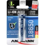 Ansmann Επαναφορτιζόμενη Μπαταρία 18650 Li-ion 3500mAh 3.6V 1τμχ 1307-0001
