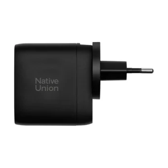 Native Union Φορτιστής Χωρίς Καλώδιο GaN με 2 Θύρες USB-A και Θύρα USB-C 67W Power Delivery Μαύρος FAST-PD67-BLK-2CA