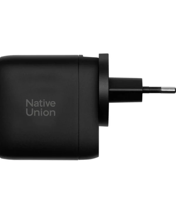 Native Union Φορτιστής Χωρίς Καλώδιο GaN με 2 Θύρες USB-A και Θύρα USB-C 67W Power Delivery Μαύρος FAST-PD67-BLK-2CA