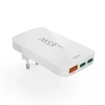 HAMA Φορτιστής Χωρίς Καλώδιο GaN με Θύρα USB-A και 2 Θύρες USB-C 65W Power Delivery / Quick Charge 3.0 Λευκός (201976) - Image 3