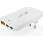 HAMA Φορτιστής Χωρίς Καλώδιο GaN με Θύρα USB-A και 2 Θύρες USB-C 65W Power Delivery / Quick Charge 3.0 Λευκός (201976) - Image 4