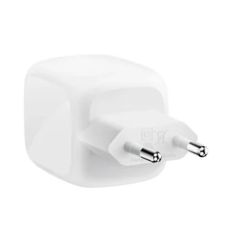 Belkin Φορτιστής GaN με 2 Θύρες USB-C και Καλώδιο USB-C - USB-C 67W Power Delivery Λευκός (BoostCharge Pro) WCH020KQ2MWH-B6