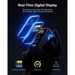 Baseus Φορτιστής GaN με Θύρα USB-A και 2 Θύρες USB-C και Καλώδιο USB-C - USB-C 100W Power Delivery Μαύρος (PicoGo AE21) E0121B00 - Image 4