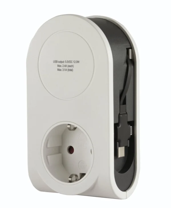 REV Μονόπριζο με 1 USB-A και USB-C 0020840103