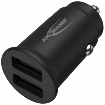 Ansmann In-Car Φορτιστής Αυτοκινήτου 12W με Θύρες: 3xUSB Μαύρο Χρώμα 1000-0030