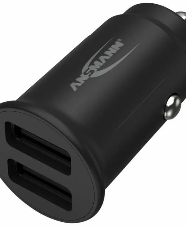 Ansmann In-Car Φορτιστής Αυτοκινήτου 12W με Θύρες: 3xUSB Μαύρο Χρώμα 1000-0030