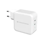 Conceptronic Φορτιστής Χωρίς Καλώδιο με 2 Θύρες USB-C 100W Power Delivery Λευκός (ALTHEA08W)