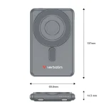 Verbatim Charge'n'Go 2C MagSafe Power Bank 5000mAh Γκρι 32251 - Image 7