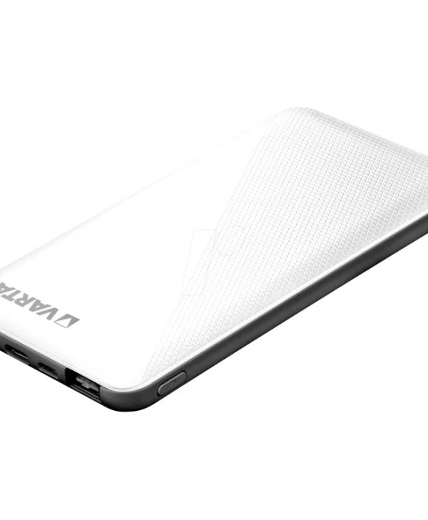 Varta Energy Power Bank 5000mAh με 2 Θύρες USB-A και Θύρα USB-C Λευκό 18753