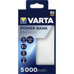 Varta Energy Power Bank 5000mAh με 2 Θύρες USB-A και Θύρα USB-C Λευκό 18753 - Image 5