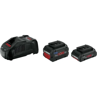 Bosch Σετ 2 Μπαταριών Εργαλείου Λιθίου 18V Χωρητικότητας 4Ah με Φορτιστή GAL 1880 CV 1600A0214A