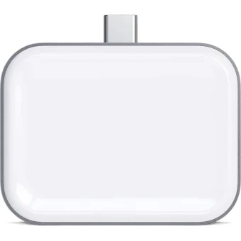 Satechi USB-C Wireless Charging Dock Βάση Φόρτισης σε Γκρι χρώμα για Apple AirPods ST-TCWCDM